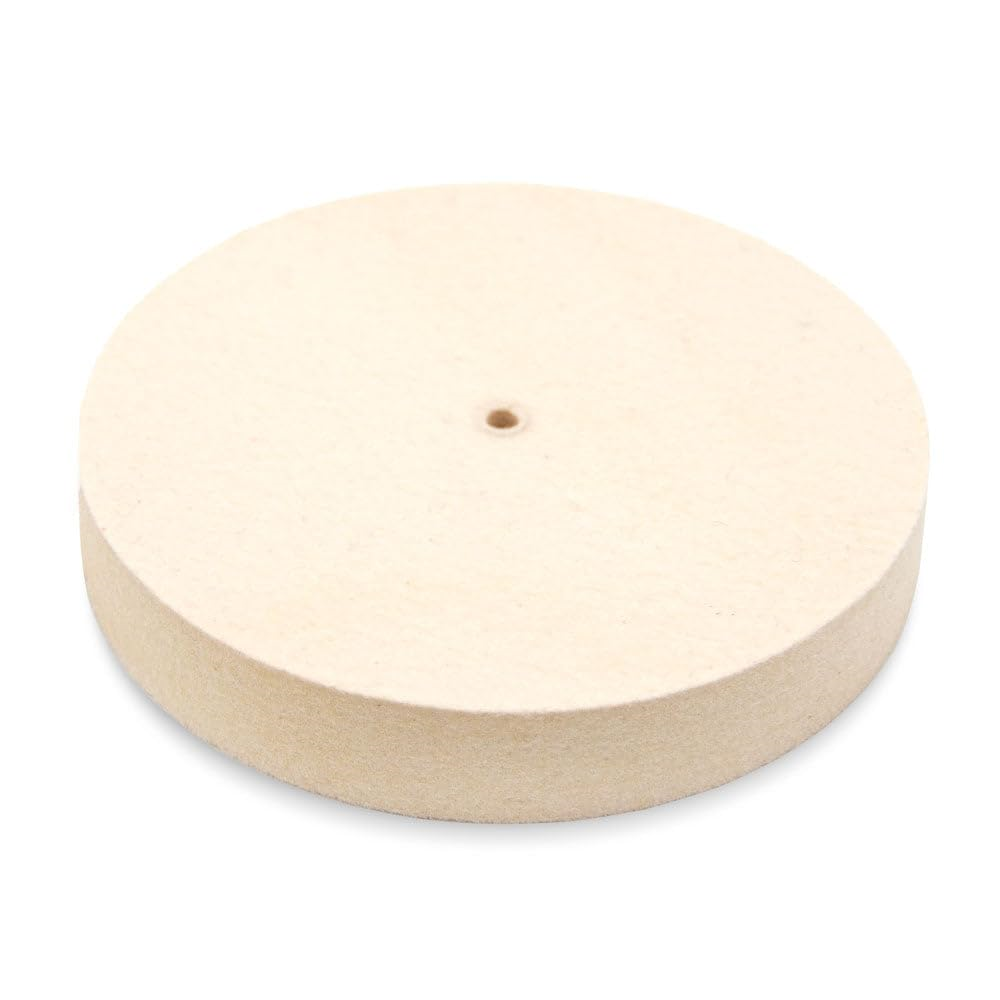 Ruota in feltro medio, d. 100x20mm - Foro passante d. 6mm