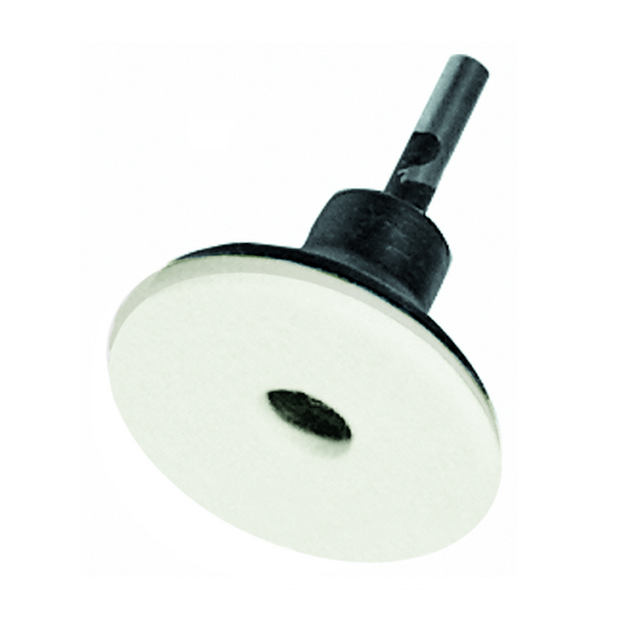 Lappatore rotativo in feltro morbido, d. 32mm, supporto elastico duro - Gambo d. 3mm - Conf. 10pz.