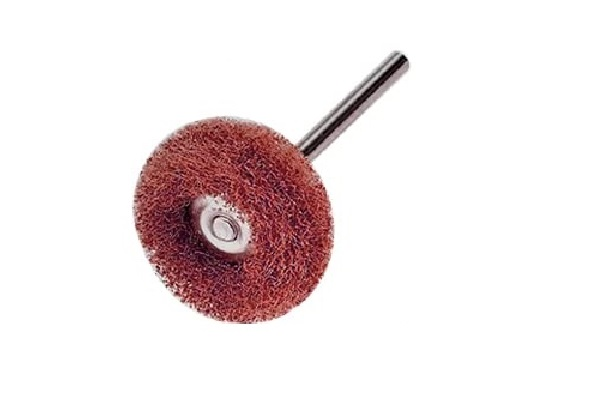 Spazzolino, d. 25x30mm ,taglio medio tessuto non tessuto - Gambo d. 2,35mm - Conf. 12pz. - ESAU