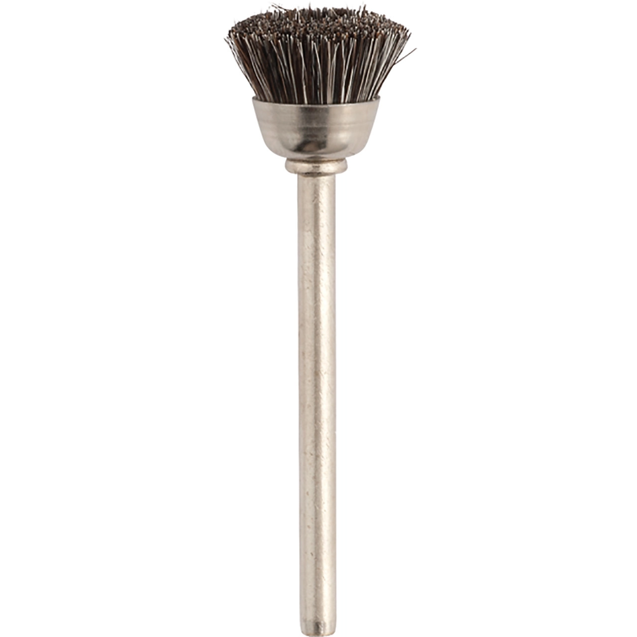 Spazzolino a coppa Sverital, d. 14x6mm, crine morbido - Gambo d. 3mm - Conf. 10pz.
