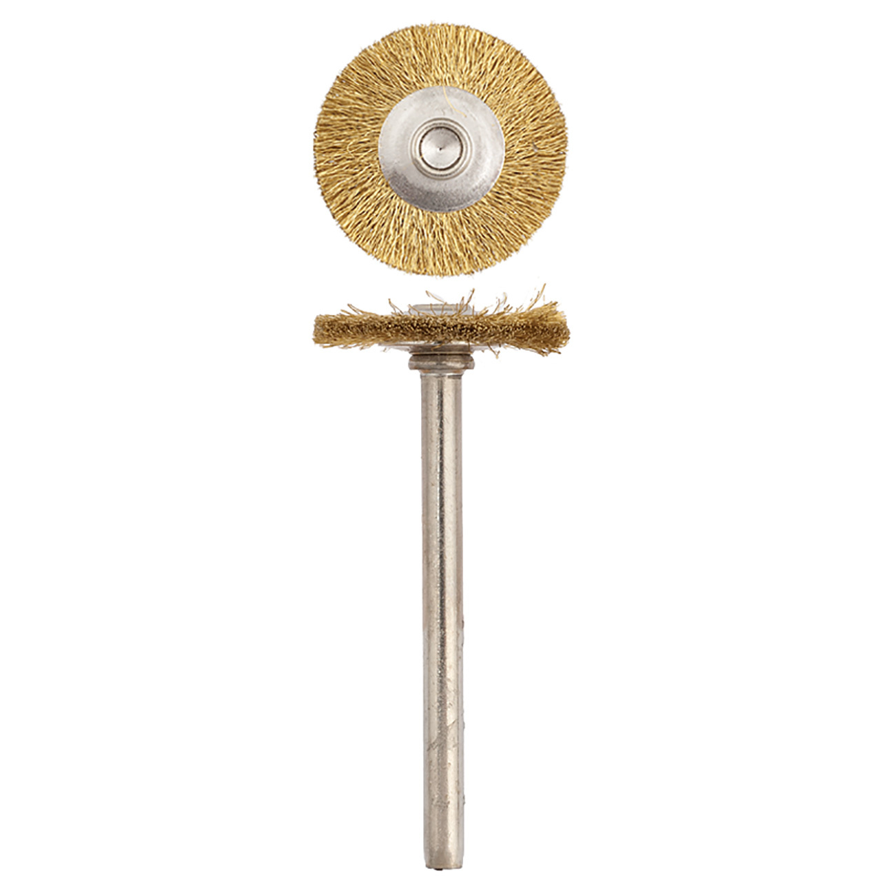 Spazzolino a disco Sverital, d. 21x5mm, ottone - Gambo d. 2,35mm - Conf. 10pz.