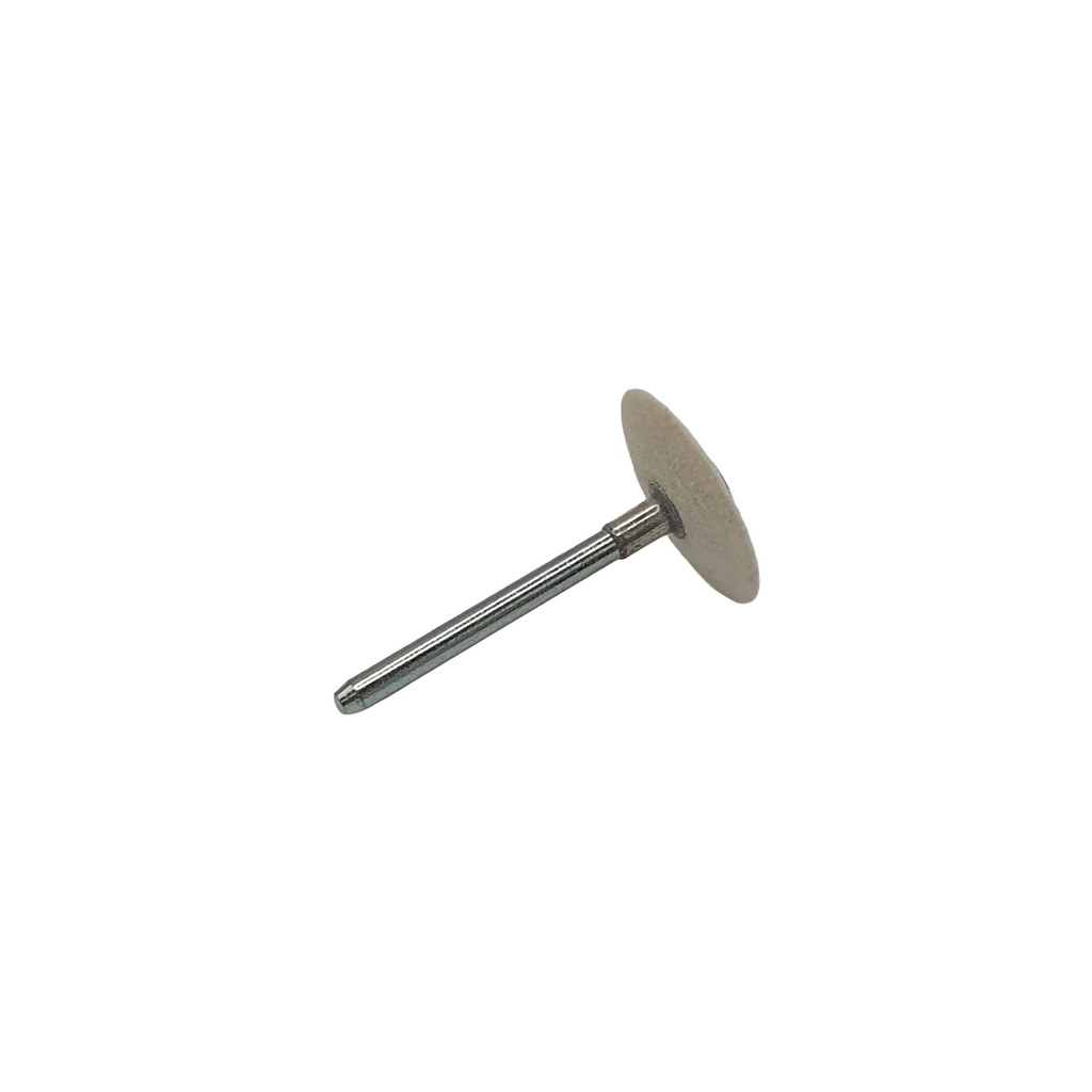Disco a lente in feltro duro, d. 22x5mm - Gambo d. 3mm - Conf. 10pz.