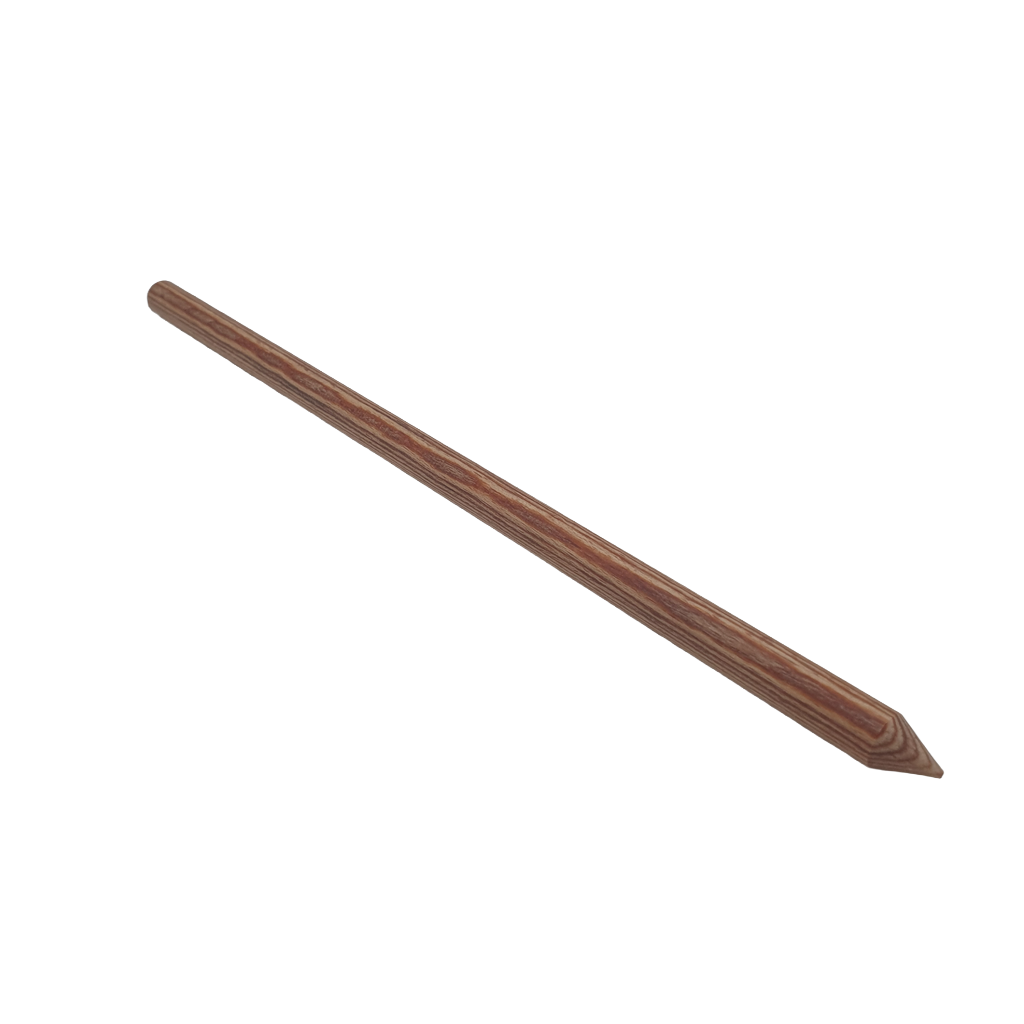 Stecca in legno duro, d. 10x250mm, faggio, tonda con punta