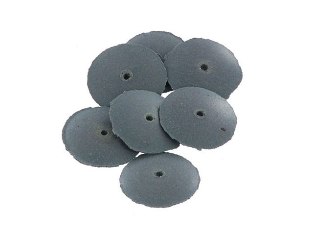 Gomma abrasiva Cratex, d. 15,5x2,2mm, disco a lente - Sigla 2C - Conf. 100pz.
