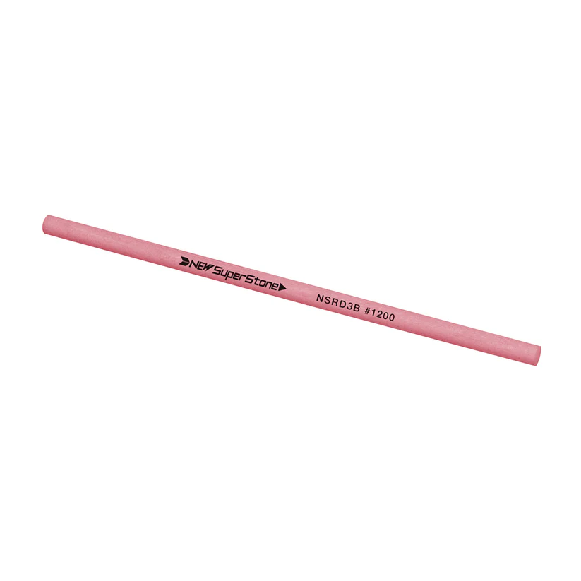 Ceramic stone d. 3,0x100mm, Grit 1200 - Red - Round