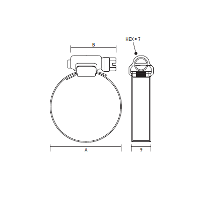 Fascette stringi tubo 15-24mm in acciaio inox - Conf. 10pz.