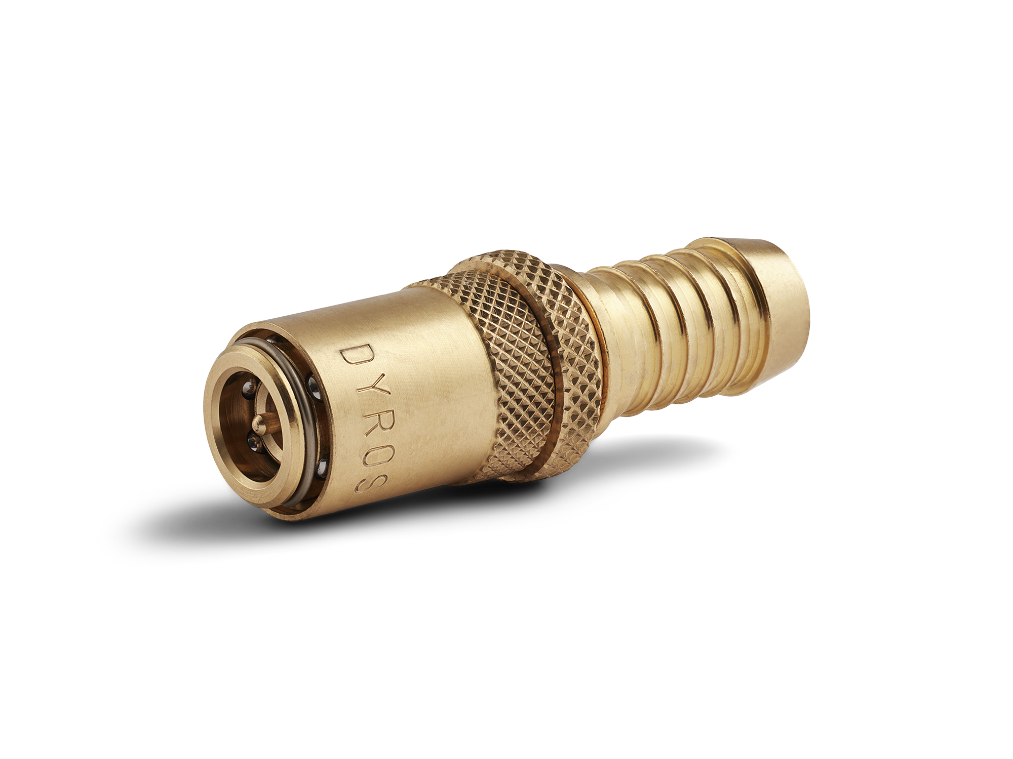Raccordo rapido Serie 30, senza valvola, flusso 6mm - Con portagomma d. 12,7mm