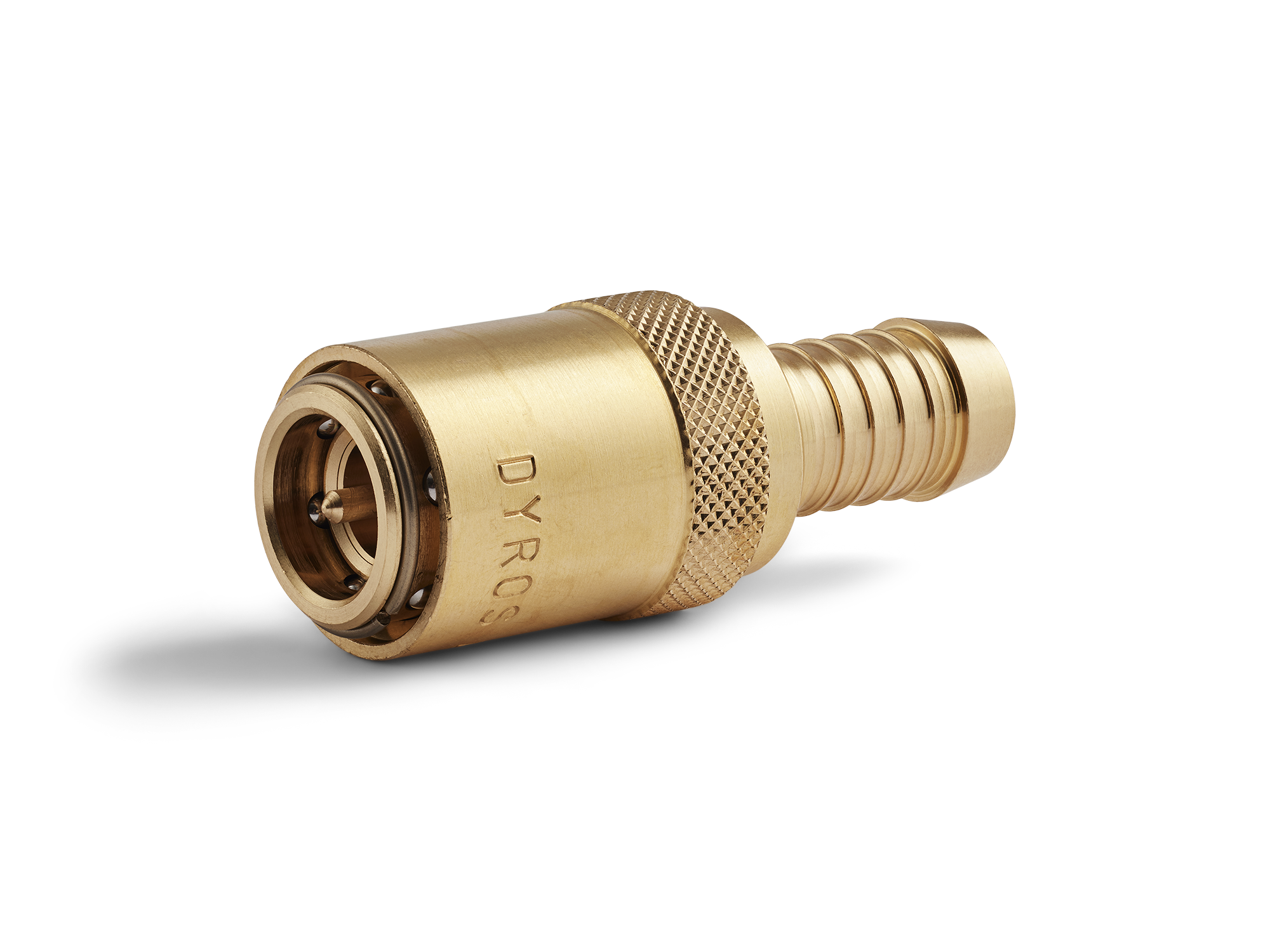 Raccordo rapido Serie 40, con valvola, flusso 7mm - Con portagomma d. 9,5mm