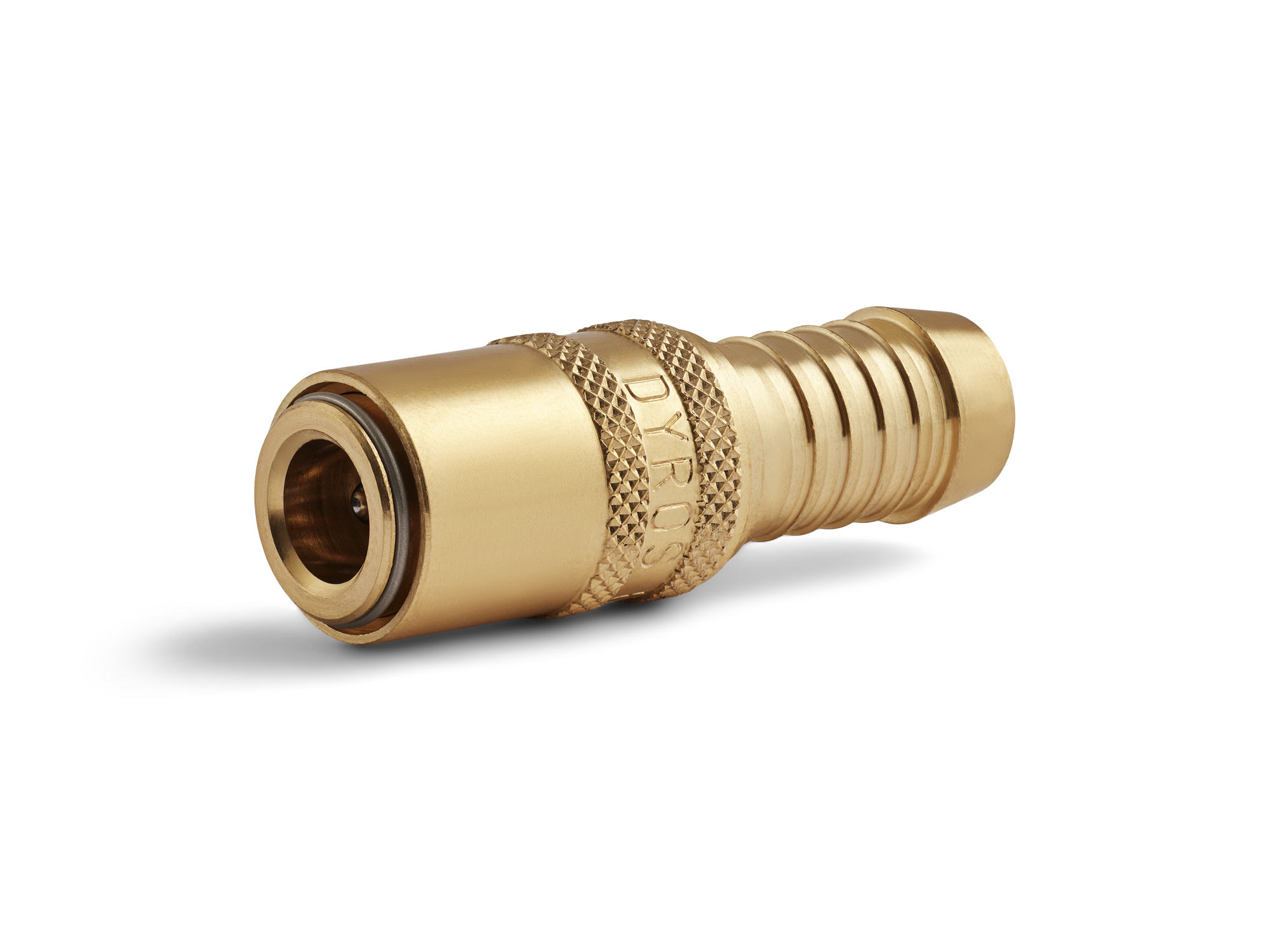 Raccordo rapido Serie 6, senza valvola, flusso 6mm - Con portagomma d. 8mm