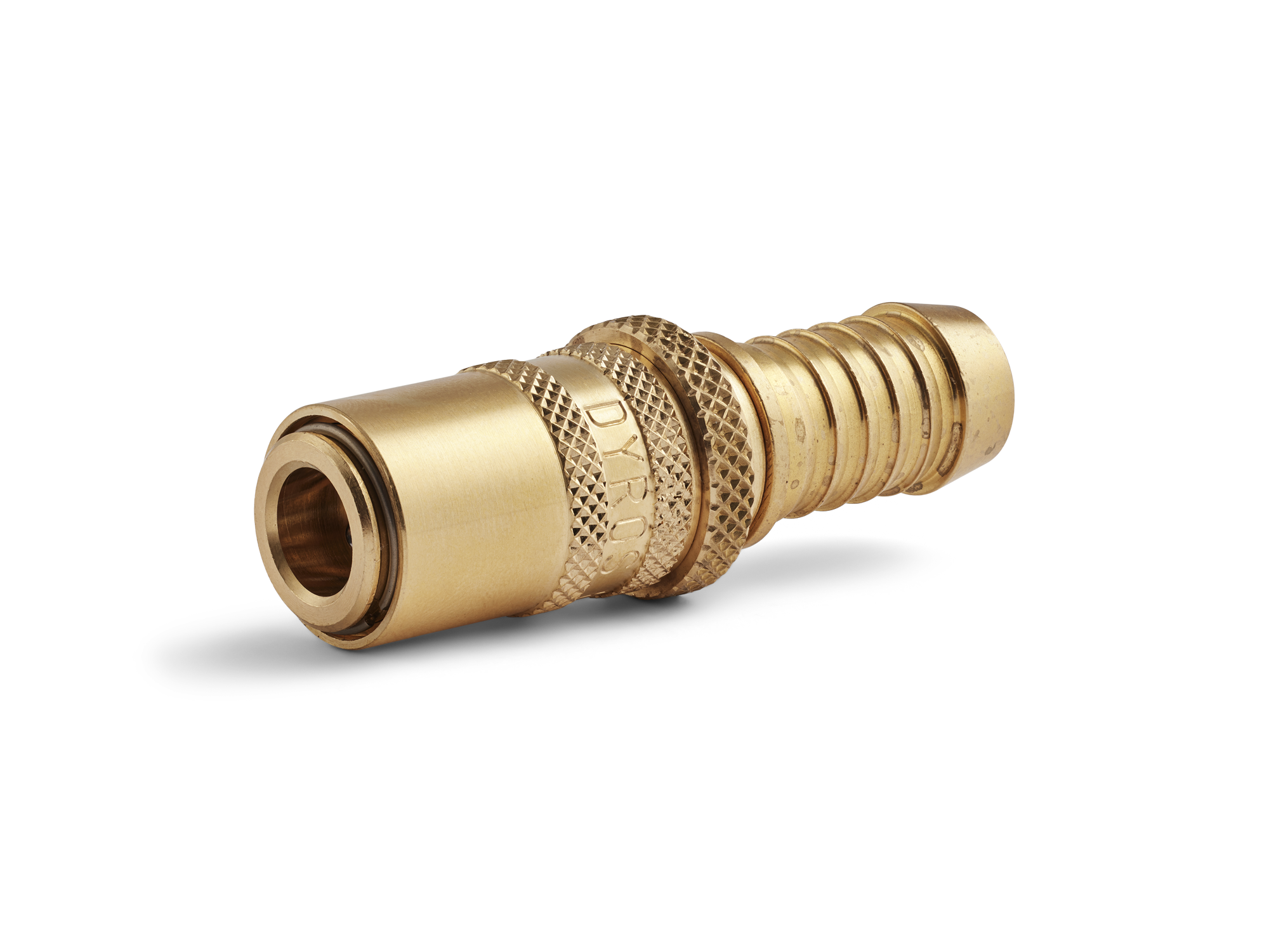 Raccordo rapido di sicurezza Serie 6, con valvola, flusso 6mm - Con portagomma d. 9,5mm