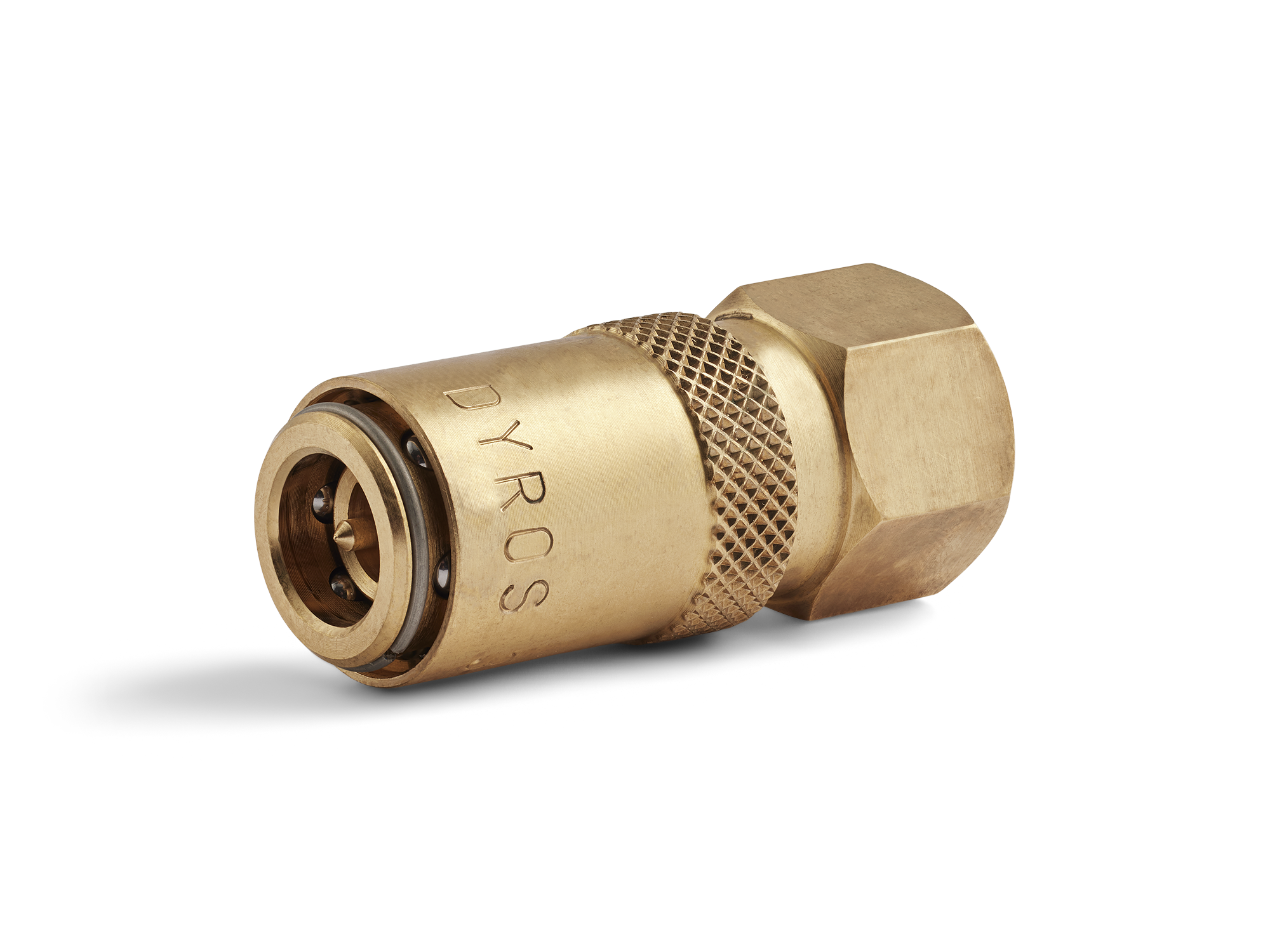 Raccordo rapido Serie 30, filettatura interna G1/8", con valvola, flusso 6mm, HEX 17mm