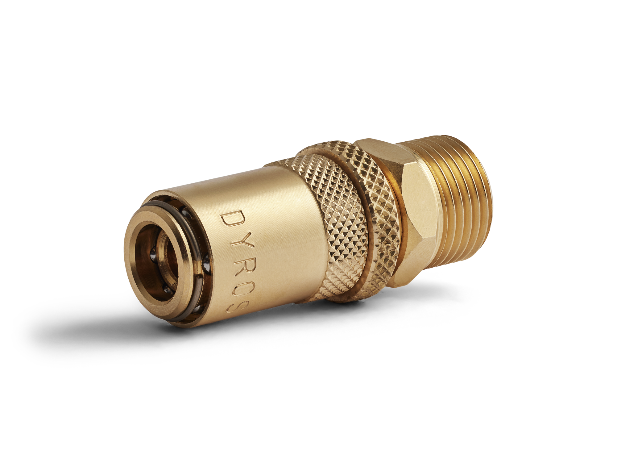 Raccordo rapido Serie 30, M10x1mm, senza valvola, flusso 6mm, HEX 17mm