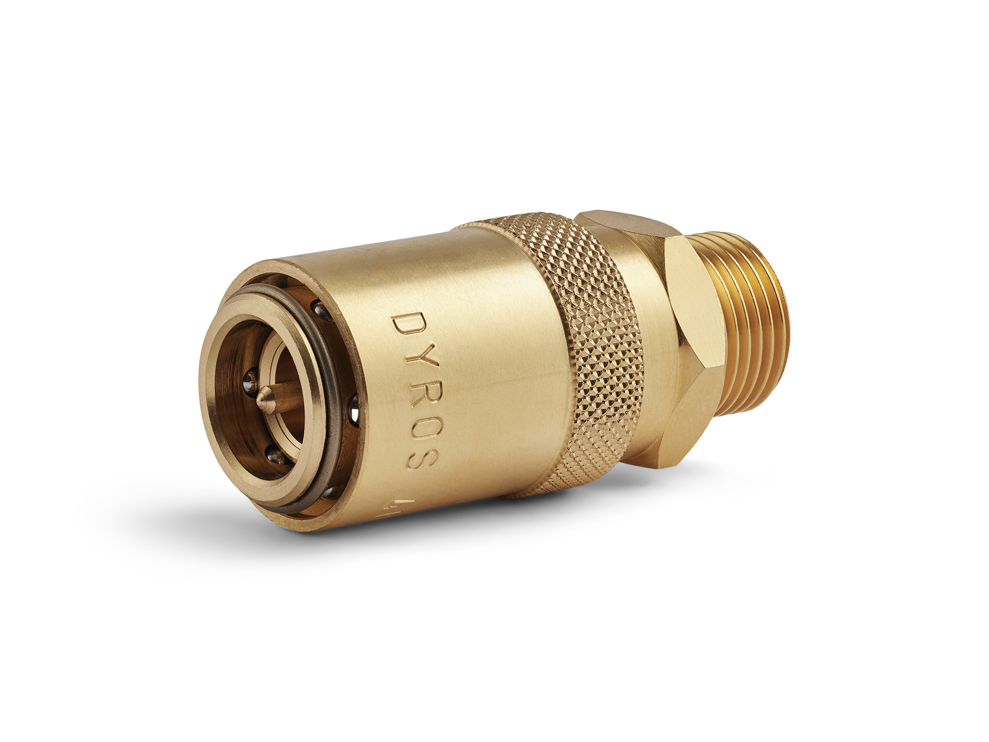 Raccordo rapido Serie 40, M18x1,5mm, con valvola, flusso 9mm, HEX 21mm