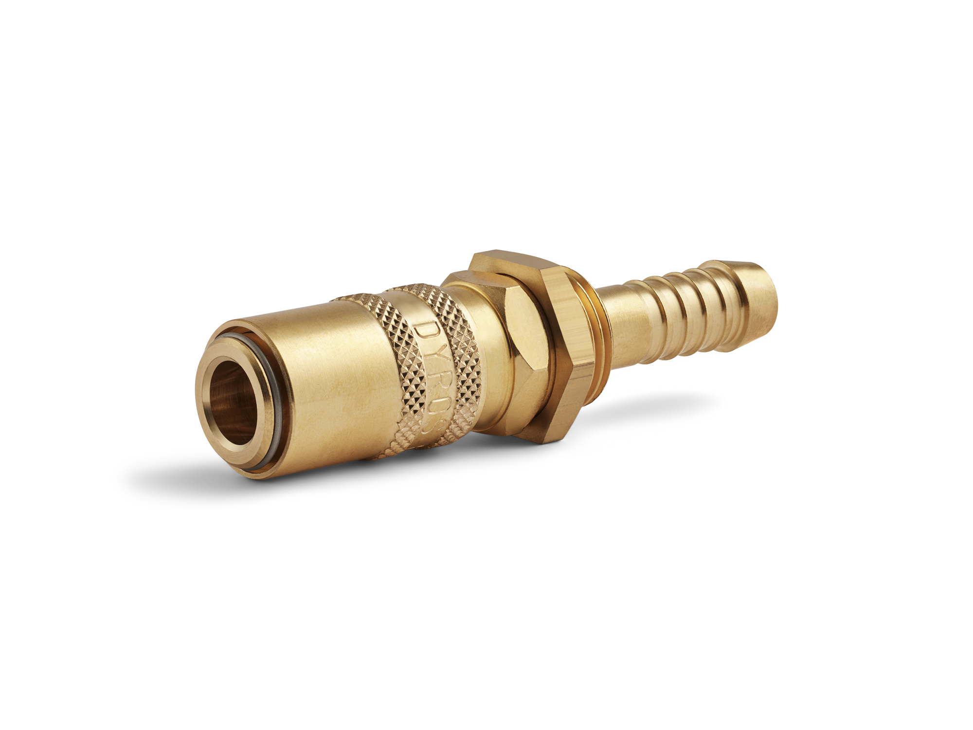 Raccordo rapido di sicurezza Serie 6, filettatura G1/4", senza valvola, flusso 6mm, HEX 17mm