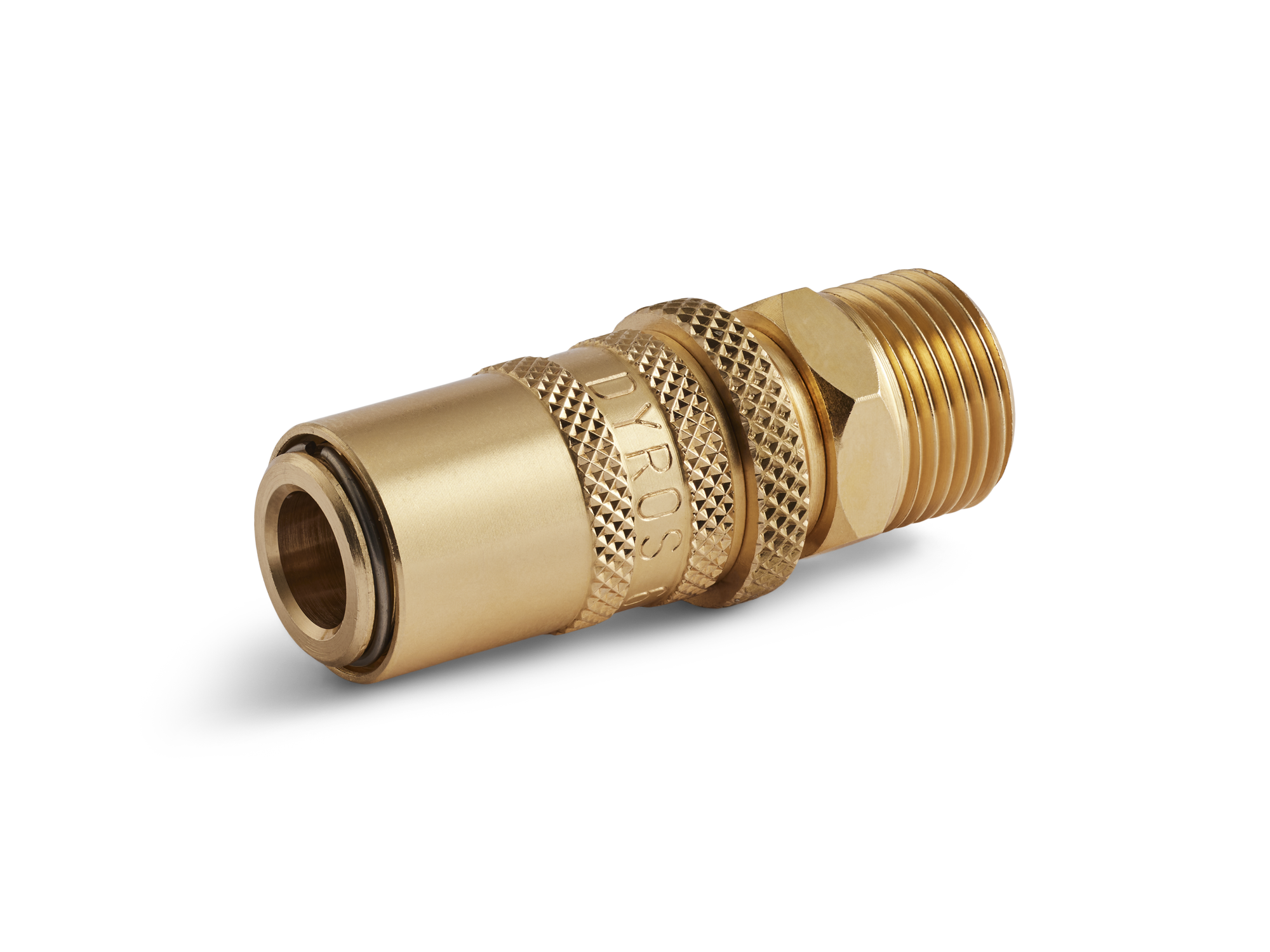 Raccordo rapido di sicurezza Serie 6, filettatura G3/8", senza valvola, flusso 6mm, HEX 17mm