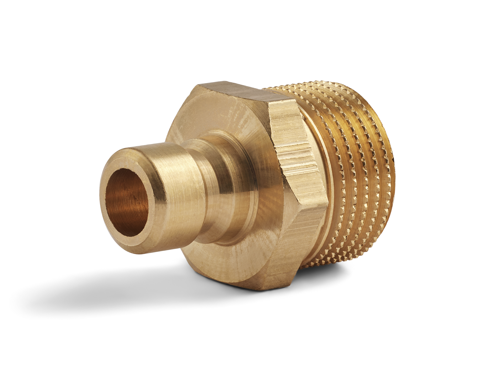 Innesto (nipple) Serie 30, filettatura G3/8", flusso 6mm, HEX 17mm