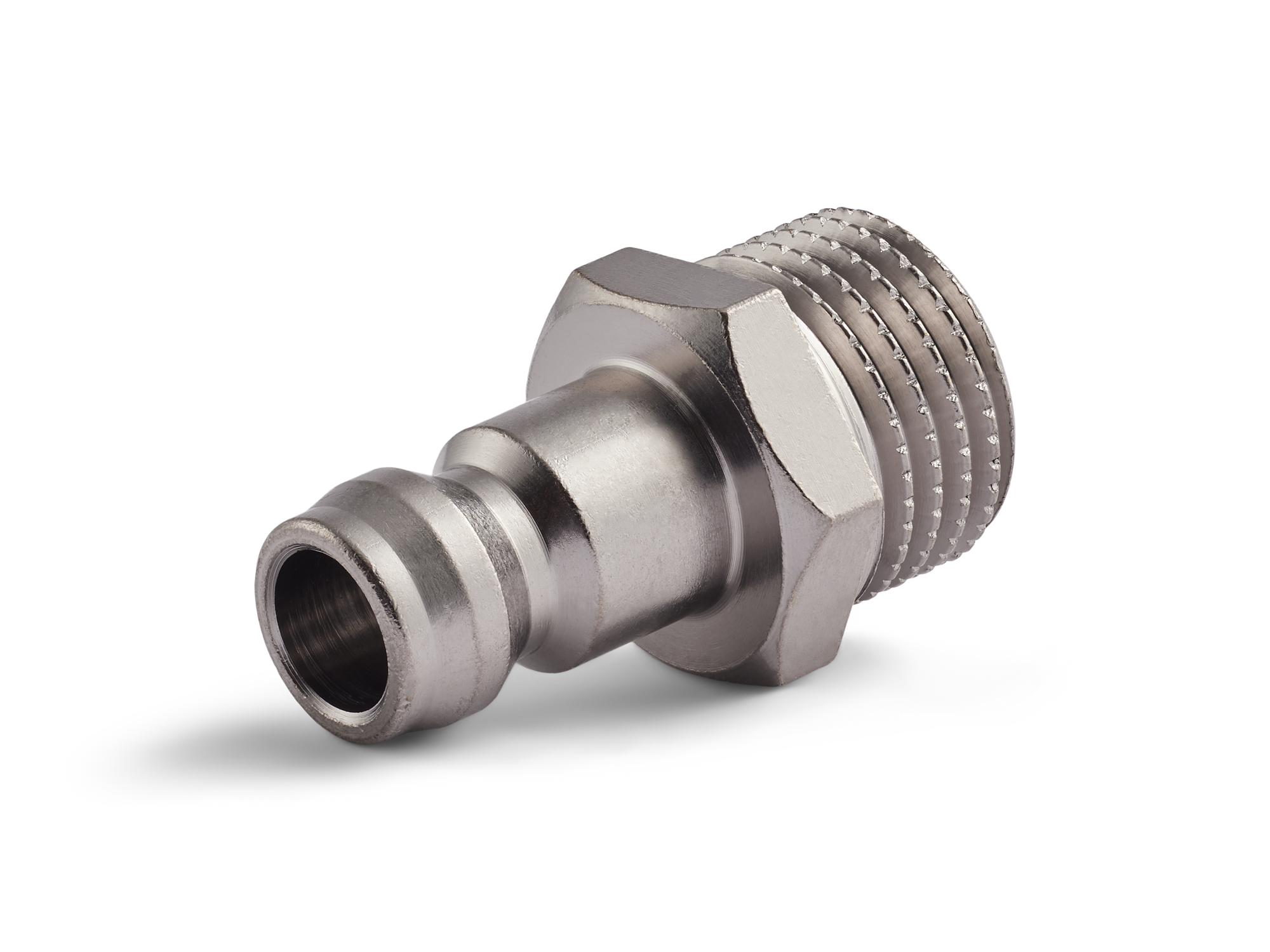 Innesto (nipple) anti corrosione Serie 6, filettatura G1/8", flusso 6mm, HEX 11mm
