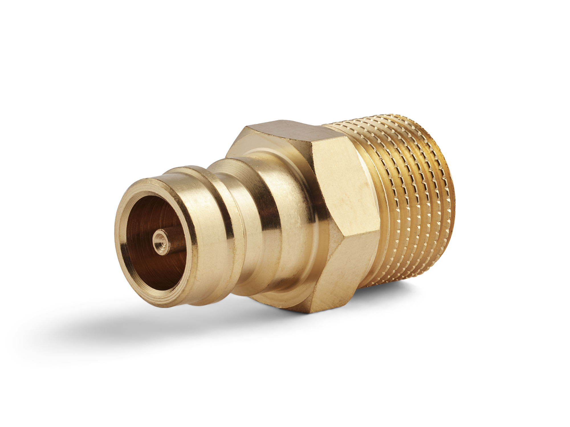 Innesto (nipple) Serie 90, M16x1,5mm, con valvola, flusso 9mm, HEX 17mm
