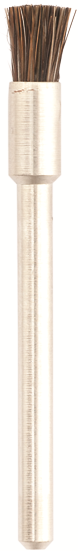 Spazzolini a pennello d. 5x6mm ME-849 crine morbido - Gambo d. 3mm - Conf. 12pz.