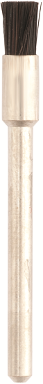 Spazzolini a pennello d. 5x6mm ME-859 crine duro - Gambo d. 3mm - Conf. 12pz.