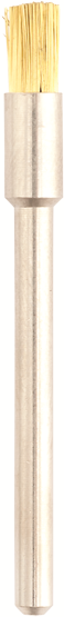 Spazzolini a pennello d. 5x6mm ME-869 ottone - Gambo d. 3mm - Conf. 12pz.