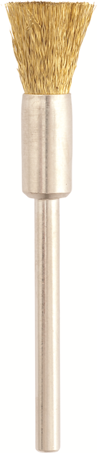 Spazzolini a pennello d. 6x11mm ME-872 ottone - Gambo d. 3mm - Conf. 12pz.
