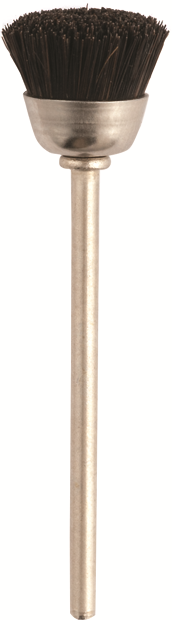 Spazzolini a coppa d. 14mm MM-761 crine duro - Gambo d. 2,35mm - Conf. 12pz.
