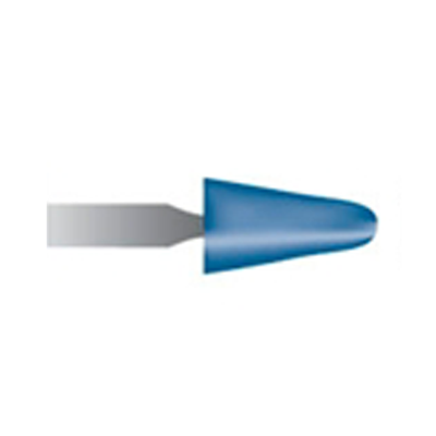 Mola blu d. 5,5x9,5 lung. 38mm, forma B44, Grana 120 - Gambo d. 3mm - Conf. 24pz.