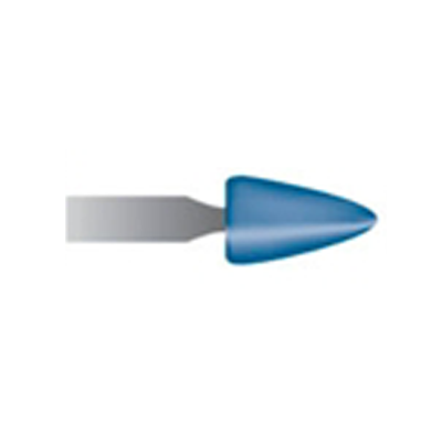 Mola blu d. 4,7x7,9 lung. 38mm, forma B45, Grana 120 - Gambo d. 3mm - Conf. 24pz.