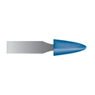 Mola blu d. 3,1x6,3 lung. 38mm, forma B55, Grana 120 - Gambo d. 3mm - Conf. 24pz.