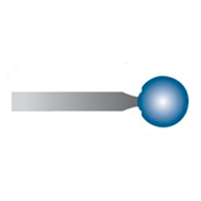 Mola blu d. 6,3 lung. 38mm, forma B125, Grana 120 - Gambo d. 3mm - Conf. 24pz.