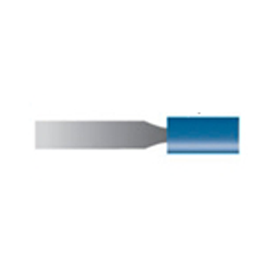 Mola blu d. 3,1x6,3 lung. 38mm, forma W144, Grana 120 - Gambo d. 3mm - Conf. 24pz.
