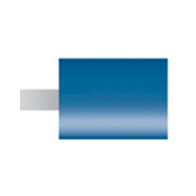 Mola blu d. 9,4x12,5 lung. 38mm, forma W176, Grana 120 - Gambo d. 3mm - Conf. 24pz.
