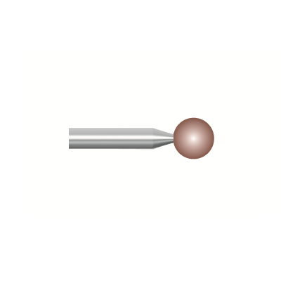 Mola rossa d. 4,7 lung. 38mm, forma B123, Grana 120 - Gambo d. 3mm - Conf. 24pz.