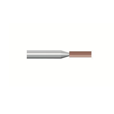 Mola rossa d. 2,3x6,3 lung. 38mm, forma W142, Grana 120 - Gambo d. 3mm - Conf. 24pz.