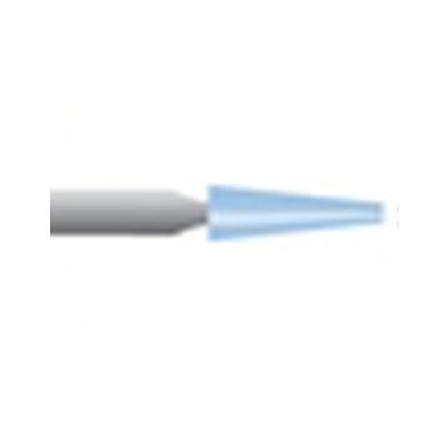 Mola azzurra d. 2,4x9,3 lung. 38mm, forma B97, Grana 120 - Gambo d. 3mm - Conf. 24pz.