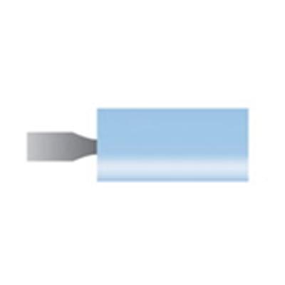 Mola azzurra d. 6,3x12,7 lung. 38mm, forma B163, Grana 120 - Gambo d. 3mm - Conf. 24pz.