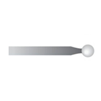 Mola bianca d. 3,1mm lung. 38mm, forma 18P, Grana 400 - Gambo d. 2,35mm - Conf. 24pz.