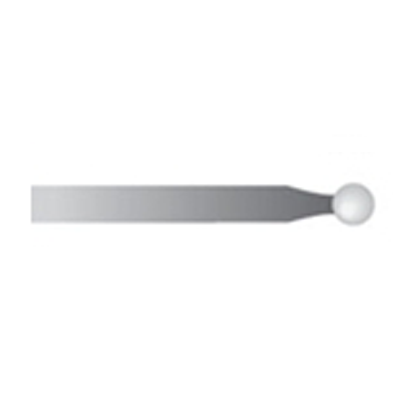 Mola bianca d. 2,3mm lung. 38mm, forma 19P, Grana 400 - Gambo d. 2,35mm - Conf. 24pz.