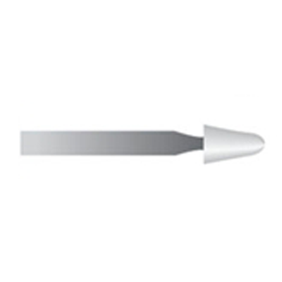 Mola bianca d. 2,7x5,5 lung. 38mm, forma 46P, Grana 400 - Gambo d. 2,35mm - Conf. 24pz.