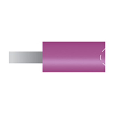 Mola viola d. 6,3x12,7 lung. 38mm, forma B135, Grana 80 - Gambo d. 3mm - Conf. 24pz.