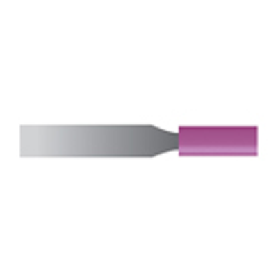 Mola viola d. 2,3x6,3 lung. 38mm, forma W142, Grana 120 - Gambo d. 3mm - Conf. 24pz.