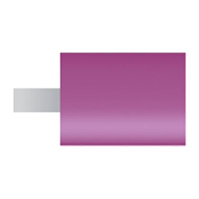 Mola viola d. 9,4x12,5 lung. 38mm, forma W176, Grana 80 - Gambo d. 3mm - Conf. 24pz.