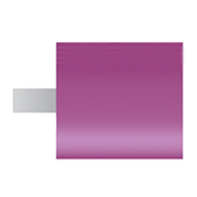 Mola viola d. 12,5x12,5 lung. 38mm, forma W185, Grana 80 - Gambo d. 3mm - Conf. 24pz.