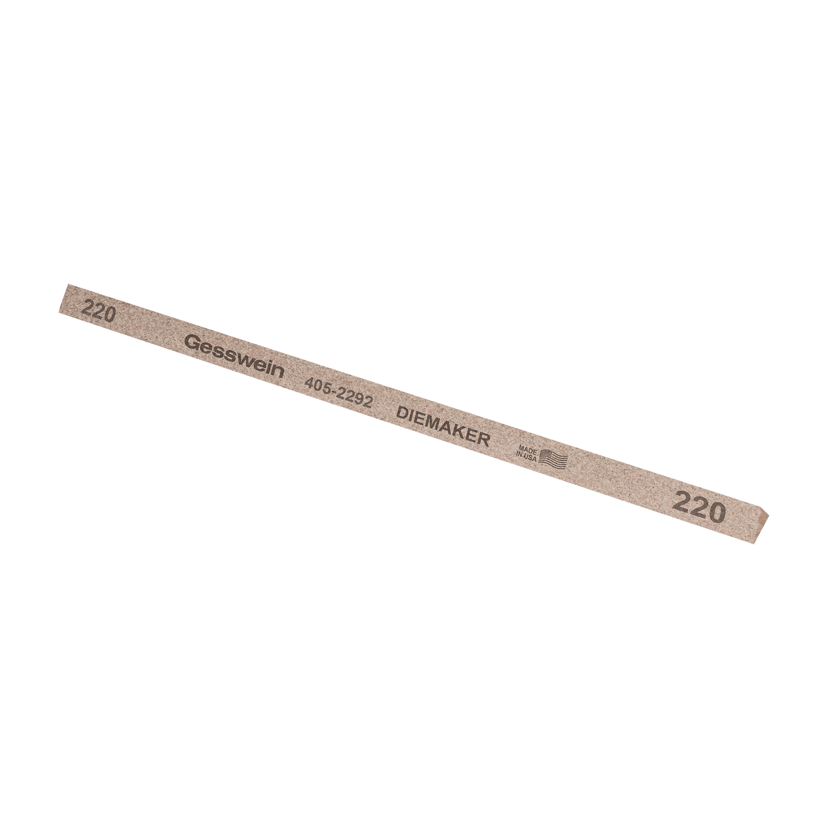 Diemaker stone 6x6x6x150mm, Grit 220 - Triangular