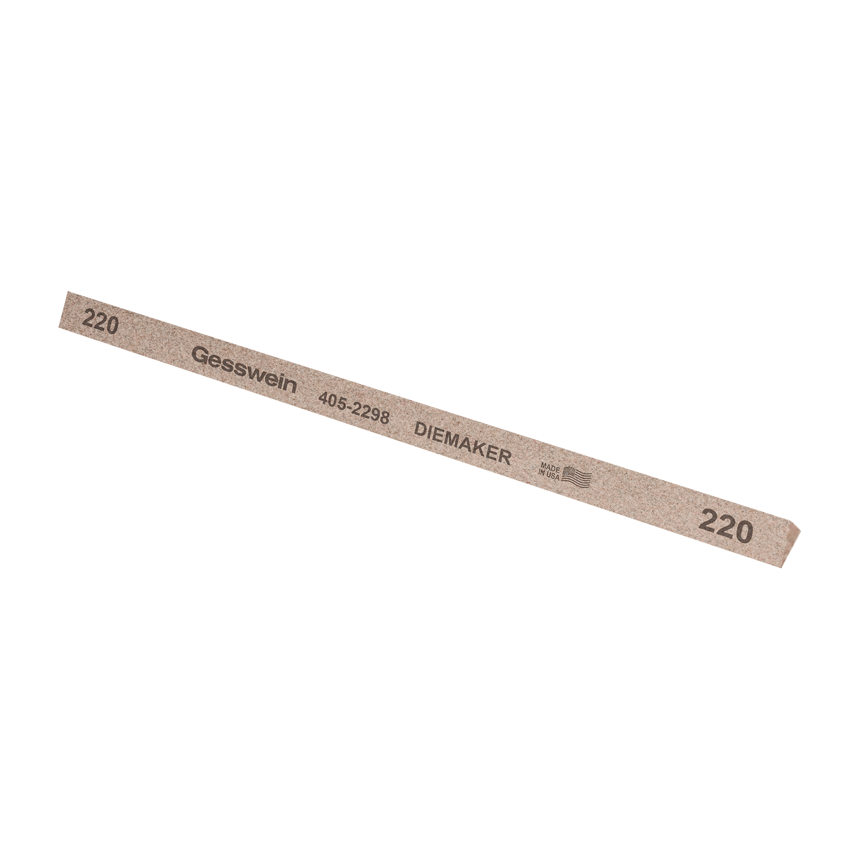 Diemaker stone 10x10x10x150mm, Grit 220 - Triangular