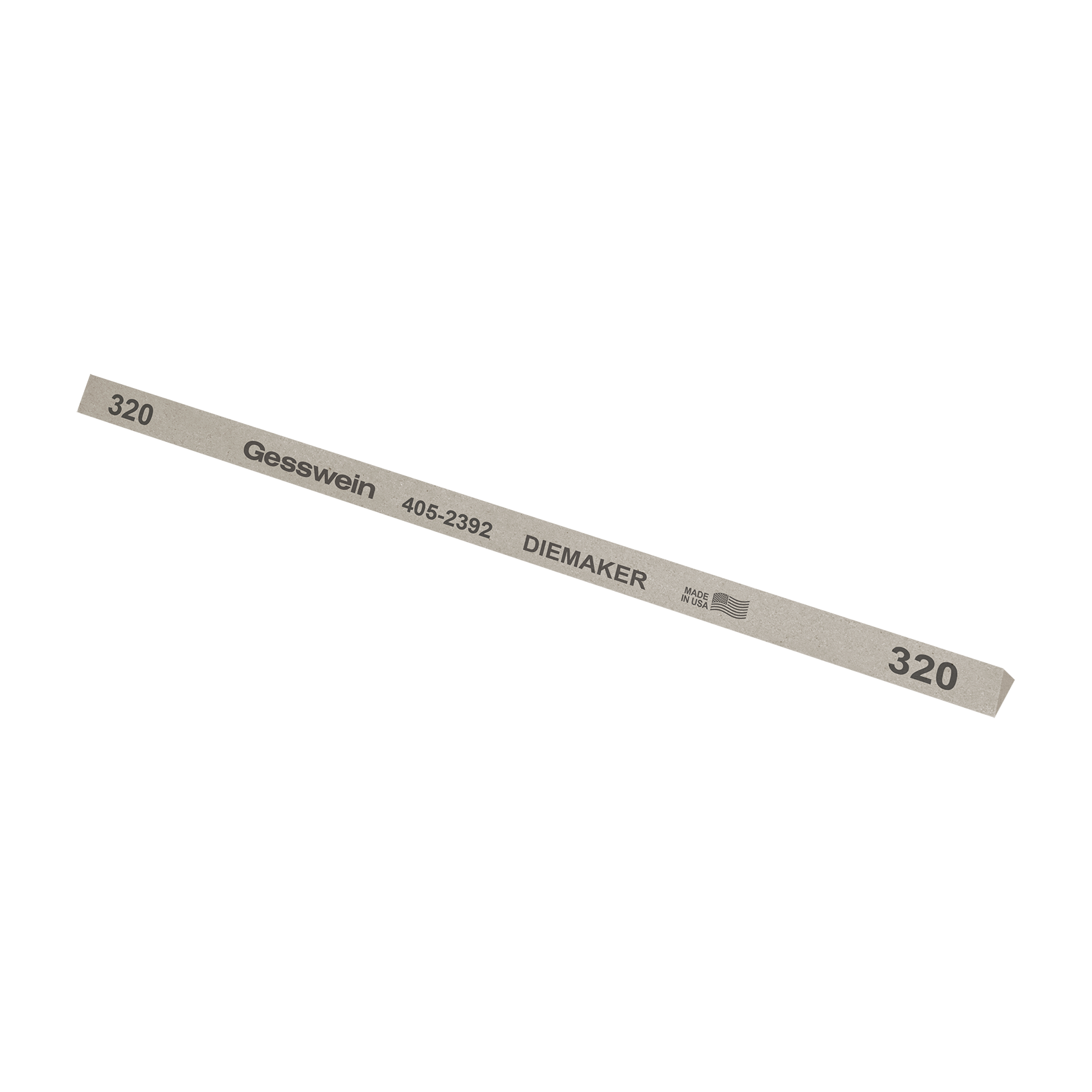 Diemaker stone 6x6x6x150mm, Grit 320 - Triangular