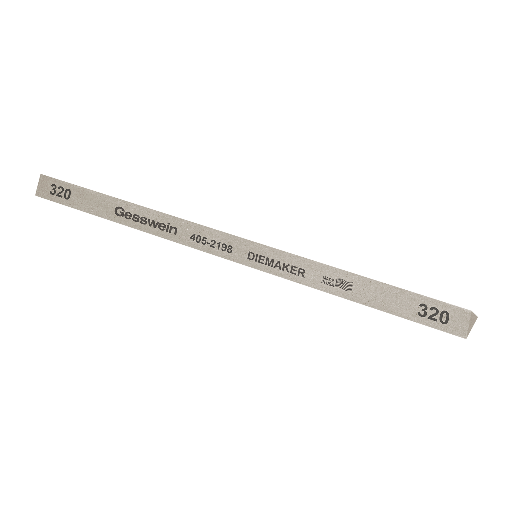 Diemaker stone 10x10x10x150mm, Grit 320 - Triangular