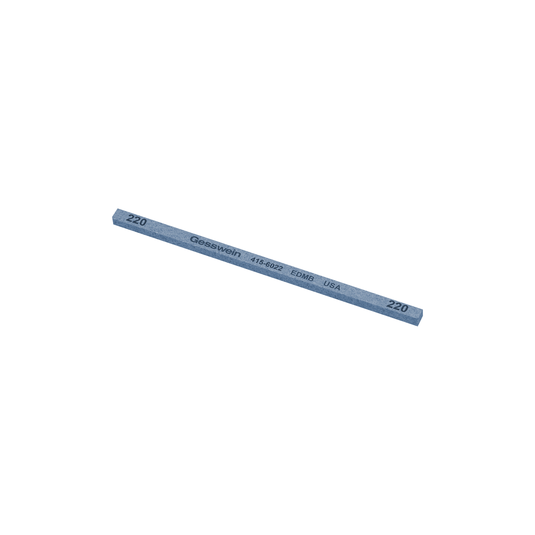 Pietra EDM Blu 4x4x100mm, Grana 220 - Quadrata