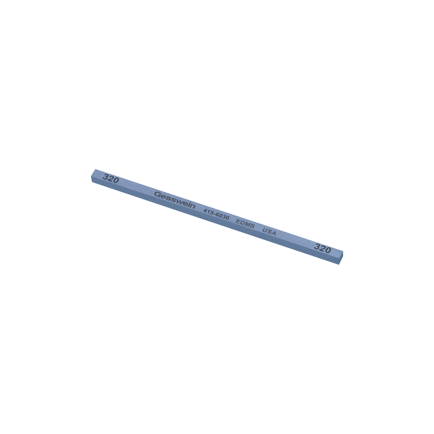 Pietra EDM Blu 4x4x100mm, Grana 320 - Quadrata